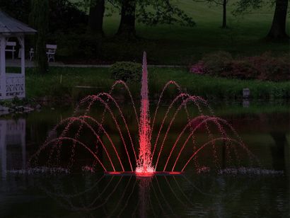 Плавающий фонтан "Павлин"