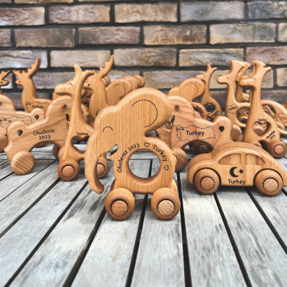 Деревянные игрушки каталки