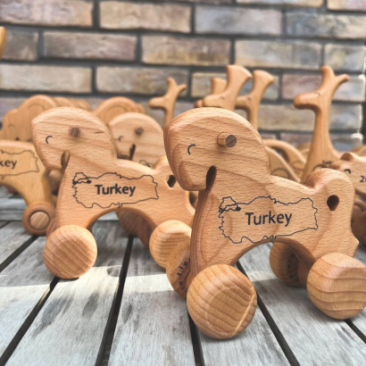 Деревянные игрушки каталки