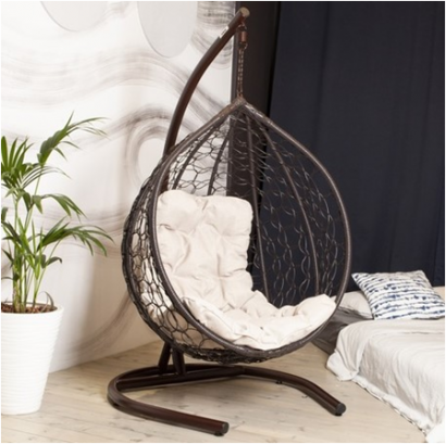 Подвесное кресло из ротанга Стандарт Ажур