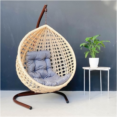 Подвесное кресло из ротанга Стандарт ромбики