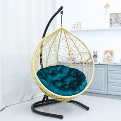 Подвесное кресло из ротанга Большой Ажур