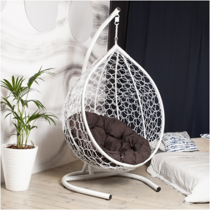 Подвесное кресло из ротанга Большой Ажур