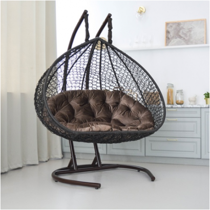 Подвесное кресло из ротанга Трехместное Ахур Х2