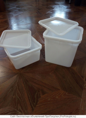 Куботейнер 12л, 23л, пищевой с плотной крышкой