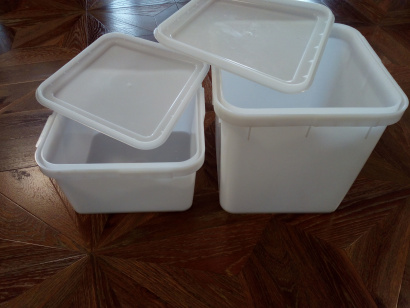 Кубоконтейнер12л, 23л. пищевой с крышкой