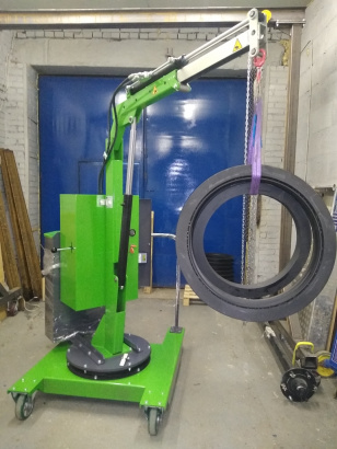 Кран гидравлический с противовесом и поворотной стрелой 01Э5