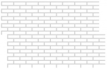 Трафарет картонный самоклеящийся Кирпичная кладка