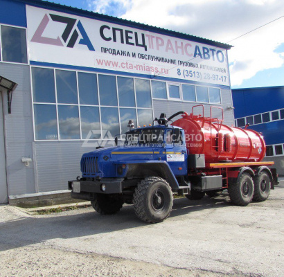 Вакуумная автоцистерна АКН-10 на шасси Урал 4320-60Е5
