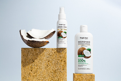 KRASSA TROPIC SUN Масло кокосовое для ухода за кожей и волосами