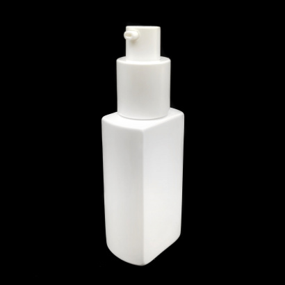 Флакон ПЭТ Берг-50 с кремовым дозатором и прозрачным колпаком