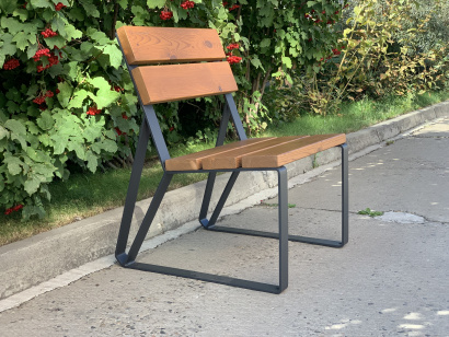 Кресло садово-парковое из термососны «Park» 580 графит