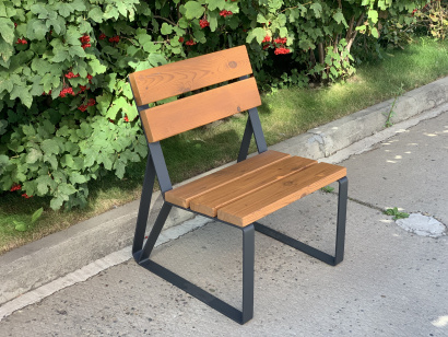 Кресло садово-парковое из термососны «Park» 580 графит