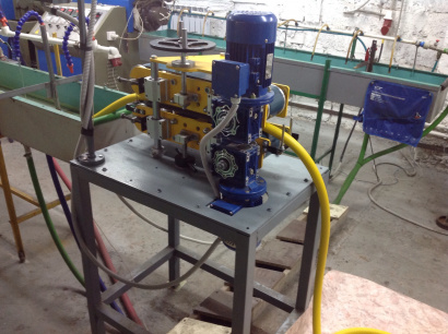 Тянущее устройство для линии экструзии 800х90 м с лентой ПВХ