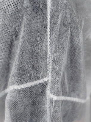 Халат одноразовый процедурный на кнопках, спанбонд 25 гр/м² (упаковка)