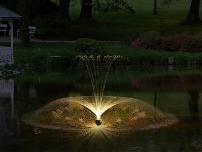 Плавающий фонтан "Фрисби"