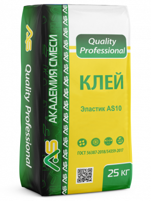Клей для утеплителя Академия смеси «Quality Professional» Эластик АS10 (25 кг)