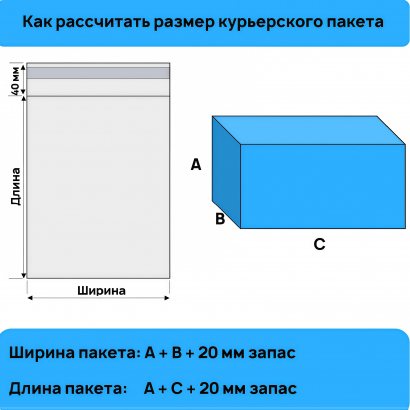 Курьерский пакет черный