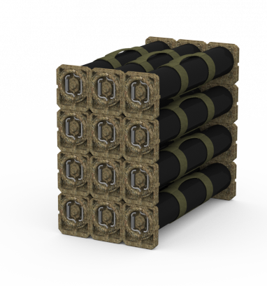 Тара композитная огнестойкая герметичная штабелируемая