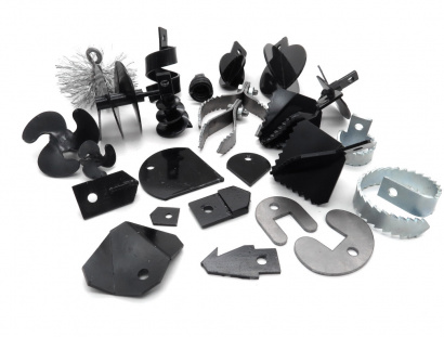 Сменные инструменты (насадки) для прочистки канализационных труб Чебтрос