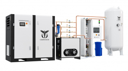 Винтовые безмасляные воздушные компрессорные станции с водяным впрыском CADUCEUS AIRCAD WS