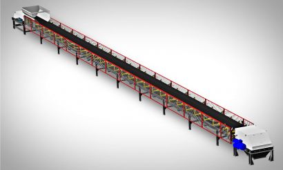 Конвейер ленточный горизонтальный