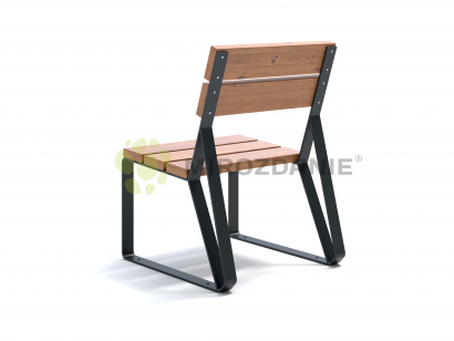 Кресло садово-парковое из термососны «Park» 580 графит