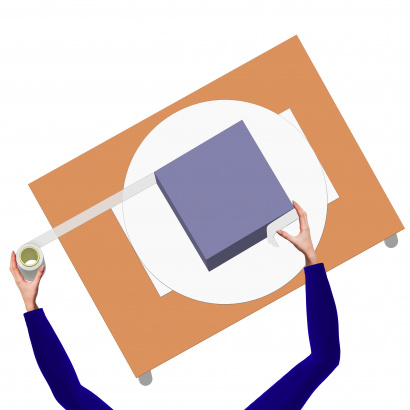 Поворотный столик для упаковки предметов в стретч-плёнку