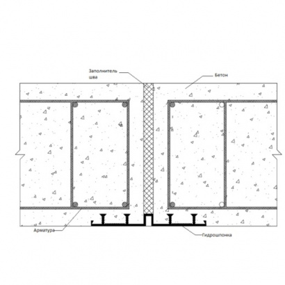 Гидрошпонка для изоляции поверхностных деформационных швов DF320/20-6/25