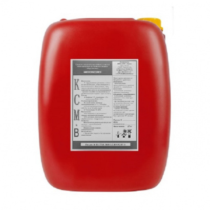 КСМ — В пенное - Кислотное пенное средство для комплексной мойки и обезжиривания технологического оборудования; удаления минерально-органических загрязнений и ржавчины с сантехники и фасадов зданий.