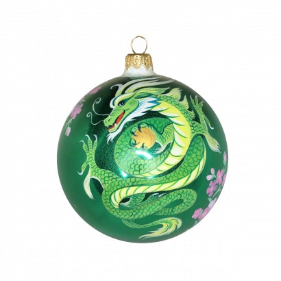 Елочный шар с художественной росписью