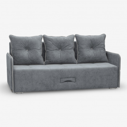 Лаки - прямой диван с тонкими локтями