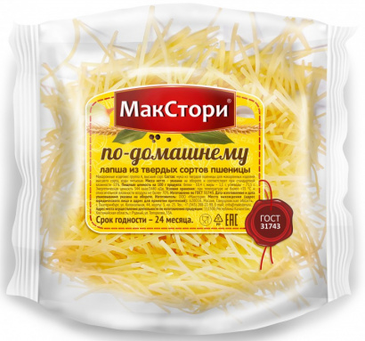 Лапша МакСтори из твердых сортов пшеницы Суповая