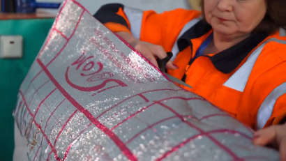 Подложка с разметкой для теплого пола Изоком ПЛР | Впэ лавсан