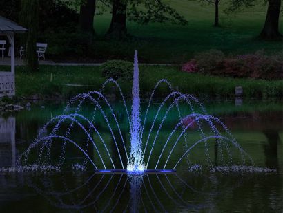 Плавающий фонтан "Павлин"