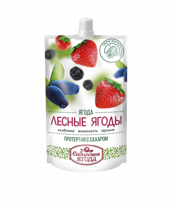 Лесные ягоды протертые с сахаром