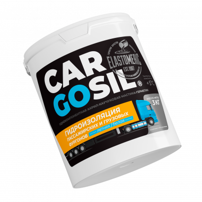 Cargosil S - летняя жидкая резина для устранения протечек на крышах фургонов и будок (3 кг)
