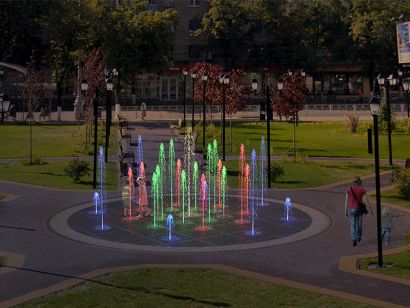 Пешеходный фонтан FC 8800 (с погружными насосами)