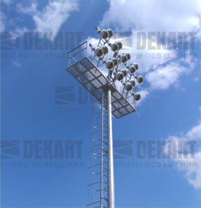 Мачта освещения со стационарной короной