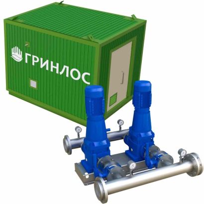 ГРИНЛОС Насосная станция 10 м3/ч в модульном здании