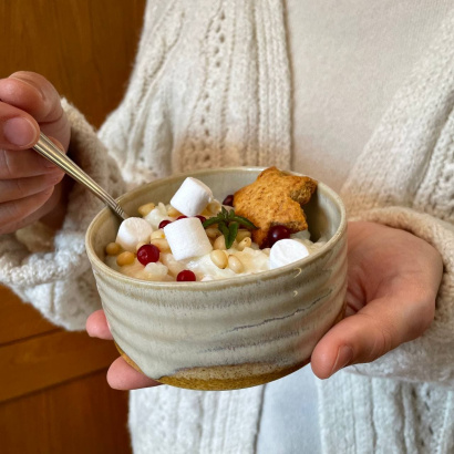 Керамическая миска для кафе