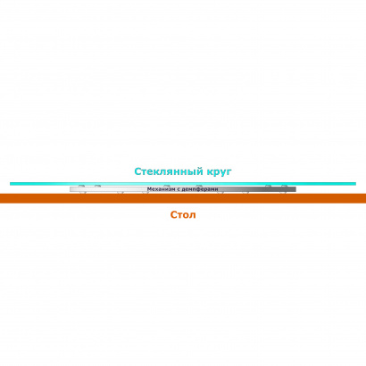 Механизм вращения диаметром 30 см для крутящегося центра стола по китайски из стекла или дерева