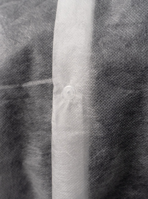 Халат одноразовый процедурный на кнопках, спанбонд 25 гр/м² (упаковка)