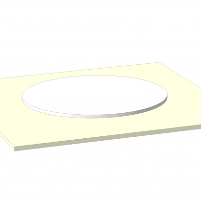 Поворотный механизм (кольцевой подшипник D 30 см) с отверстиями под винты/саморезы + крепеж