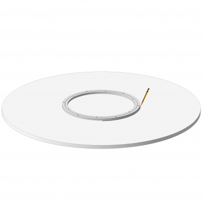 Поворотный механизм (кольцевой подшипник D 30 см) с отверстиями под винты/саморезы + крепеж