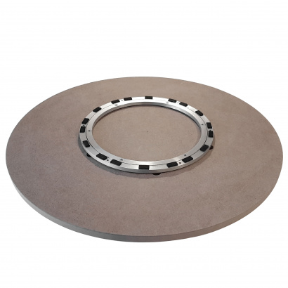 Поворотный механизм на опорной площадке диаметром 60 см для крепления вращающегося круга-столешницы диаметром от 80 см до 110 см