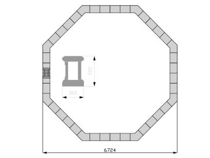 Фонтан FC "Атланты" октагон 6724