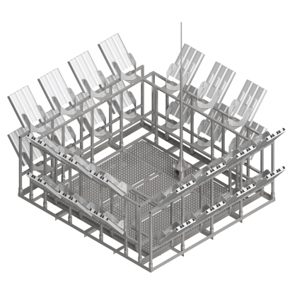 Прожекторные осветительные мачты Н серии 3.501.2-123