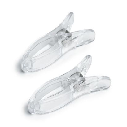 Зажимы-прищепки пластиковые прозрачные