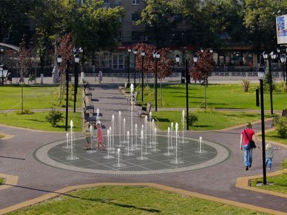 Пешеходный фонтан FC 7200 (с погружными насосами)